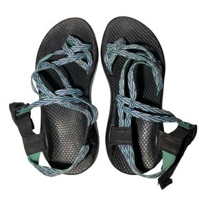 CHACO ZX/2 Women’s Sandal Size 6‎ Green Blue Strappy Comfort Hiking Beach Shoes